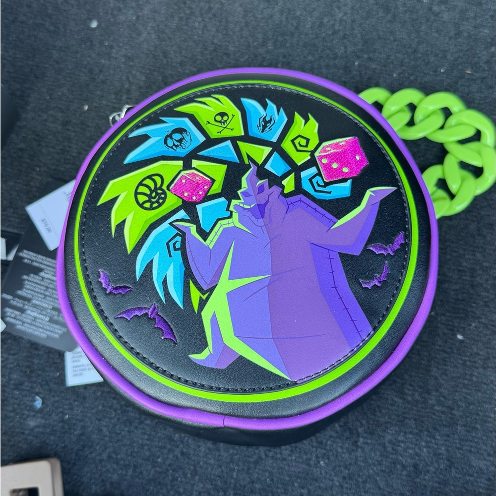Disney Loungefly Oogie Boogie Nightmare Before Christmas Glow Crossbody Bag NWT